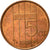 Moneta, Holandia, Beatrix, 5 Cents, 1989, VF(20-25), Bronze, KM:202