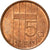 Munten, Nederland, Beatrix, 5 Cents, 1989, FR+, Bronze, KM:202