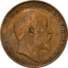 Coin, Great Britain, Edward VII, Penny, 1910, EF(40-45), Bronze, KM:794.2
