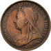 Coin, Great Britain, Victoria, 1/2 Penny, 1896, VF(30-35), Bronze, KM:789