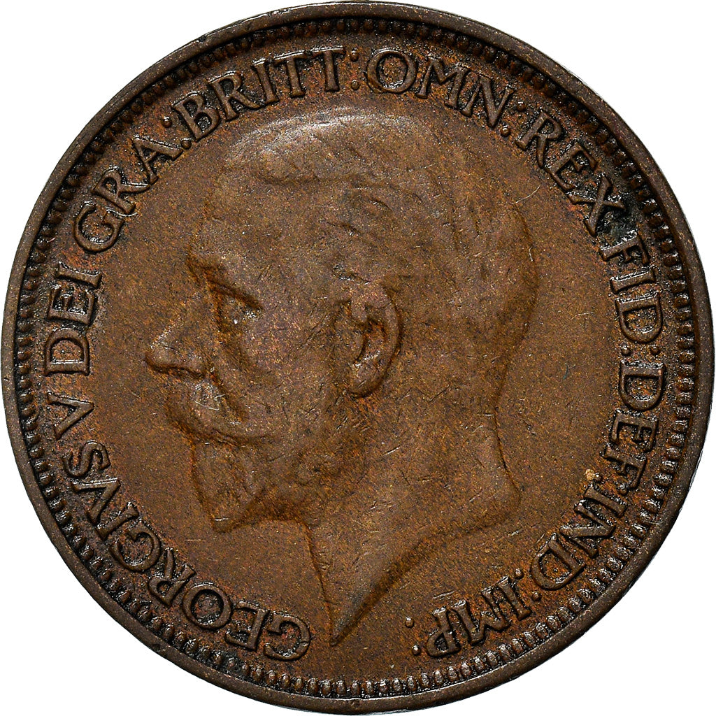 Coin, Great Britain, George V, 1/2 Penny, 1925, EF(40-45), Bronze, KM:809