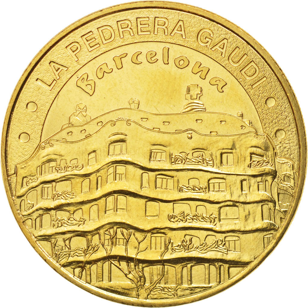 Spagna, Token, Tourist Token, La Pedredra Gaudi - Barcelona, 2013, Monnaie de...