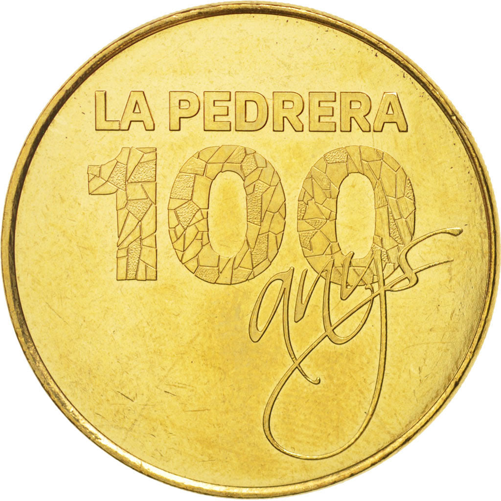 Spagna, Token, Tourist Token, La Pedredra Gaudi - Barcelona, 2013, Monnaie de...