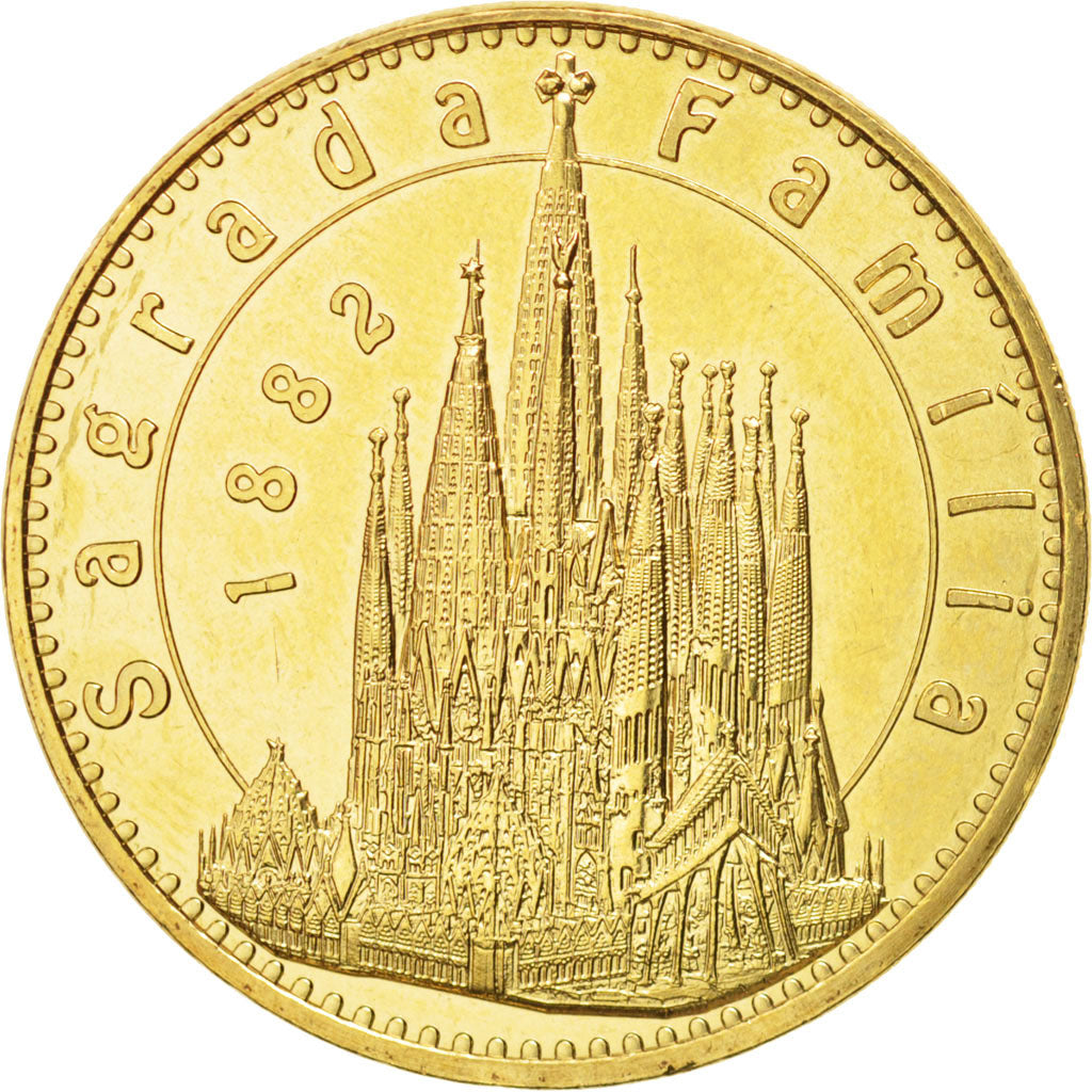 Spain, Tourist Token, Sagrada Familia 1882, 2016, Monnaie de Paris