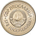 Coin, Yugoslavia, 5 Dinara, 1990, EF(40-45), Copper-Nickel-Zinc, KM:144