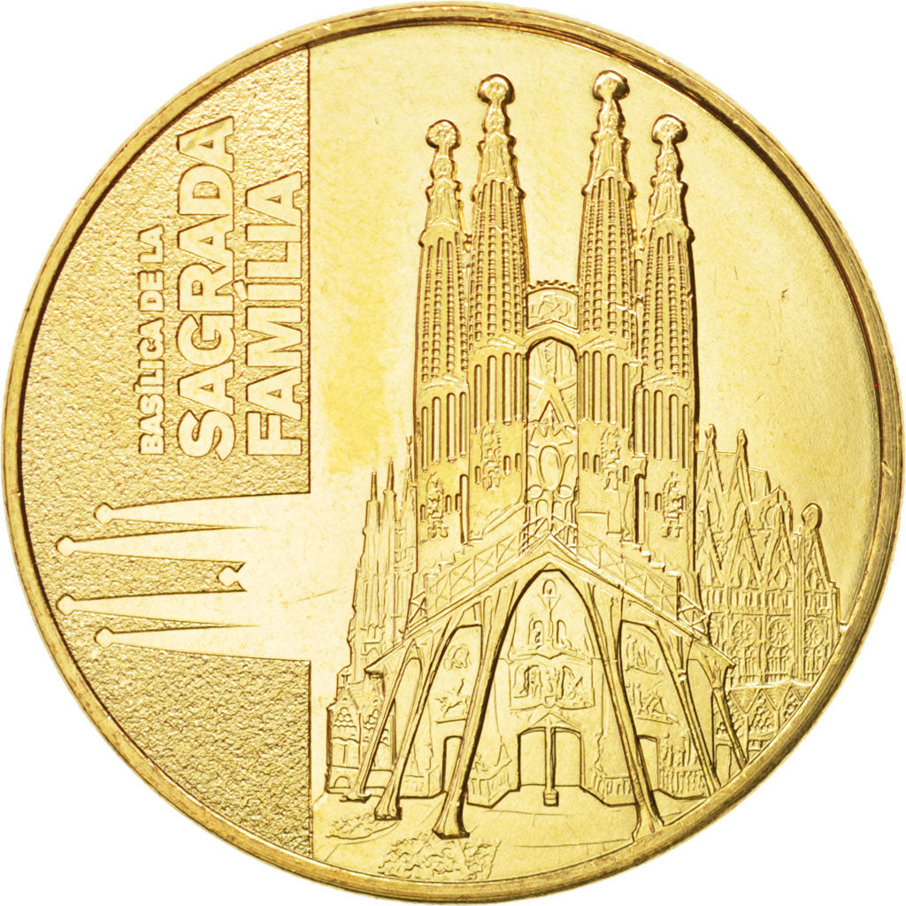 Spain, Tourist Token, Sagrada Familia, 2016, Monnaie de Paris
