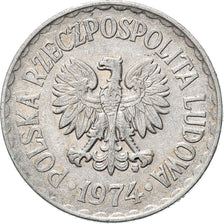 Munten, Polen, Zloty, 1974, Warsaw, FR, Aluminium, KM:49.1