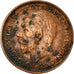 Moneda, Gran Bretaña, George V, Farthing, 1928, BC+, Bronce, KM:825