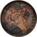Coin, Great Britain, Victoria, Farthing, 1881, Heaton, AU(55-58), Bronze, KM:753