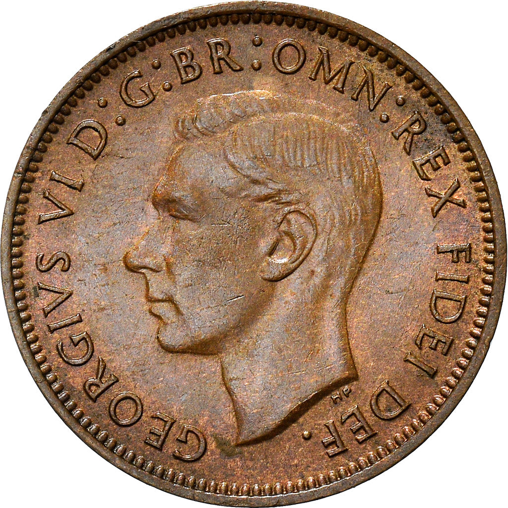 Coin, Great Britain, George VI, Farthing, 1951, AU(50-53), Bronze, KM:867