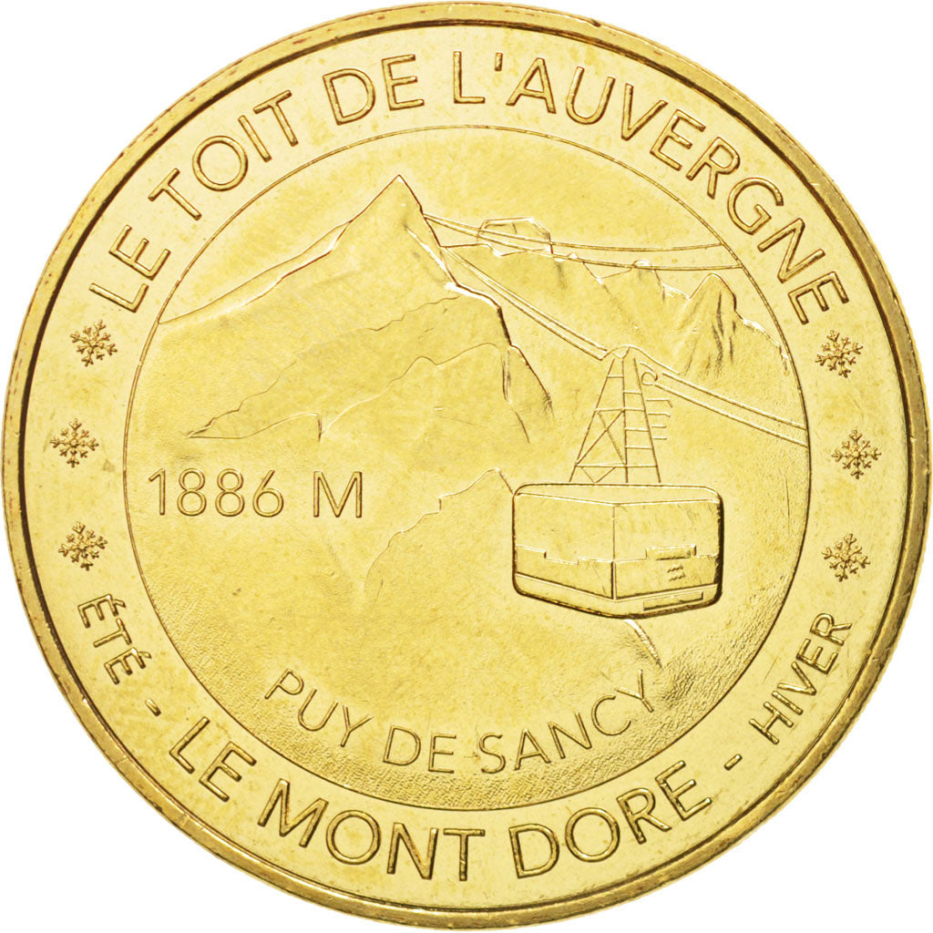Frankrijk, Token, Tourist Token, 63/ Mont Dore - Toit de l'Auvergne, 2016