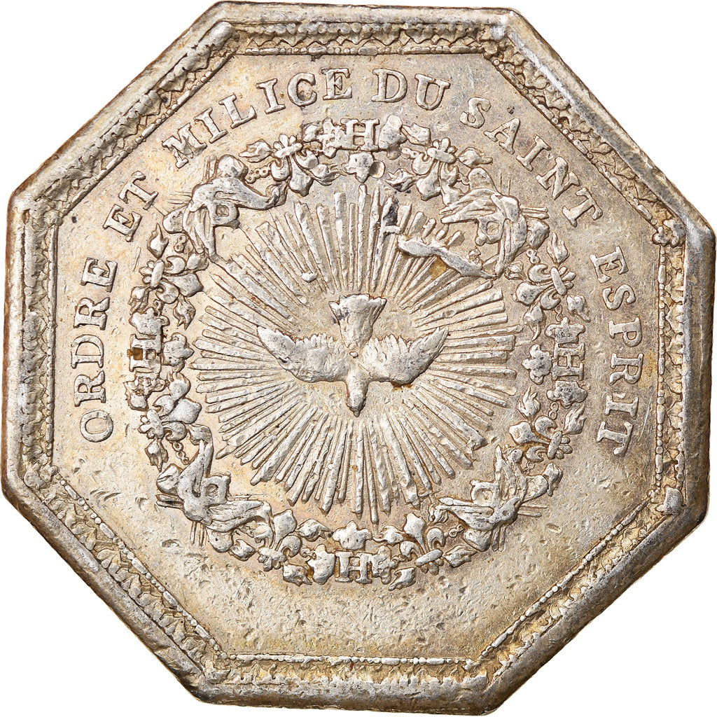 France, Token, Louis XVI, Ordre du Saint Esprit, History, EF(40-45), Silver