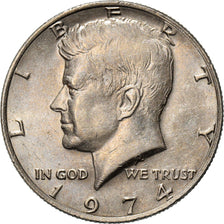 Coin, United States, Half Dollar, 1974, Philadelphia, EF(40-45), Copper-nickel