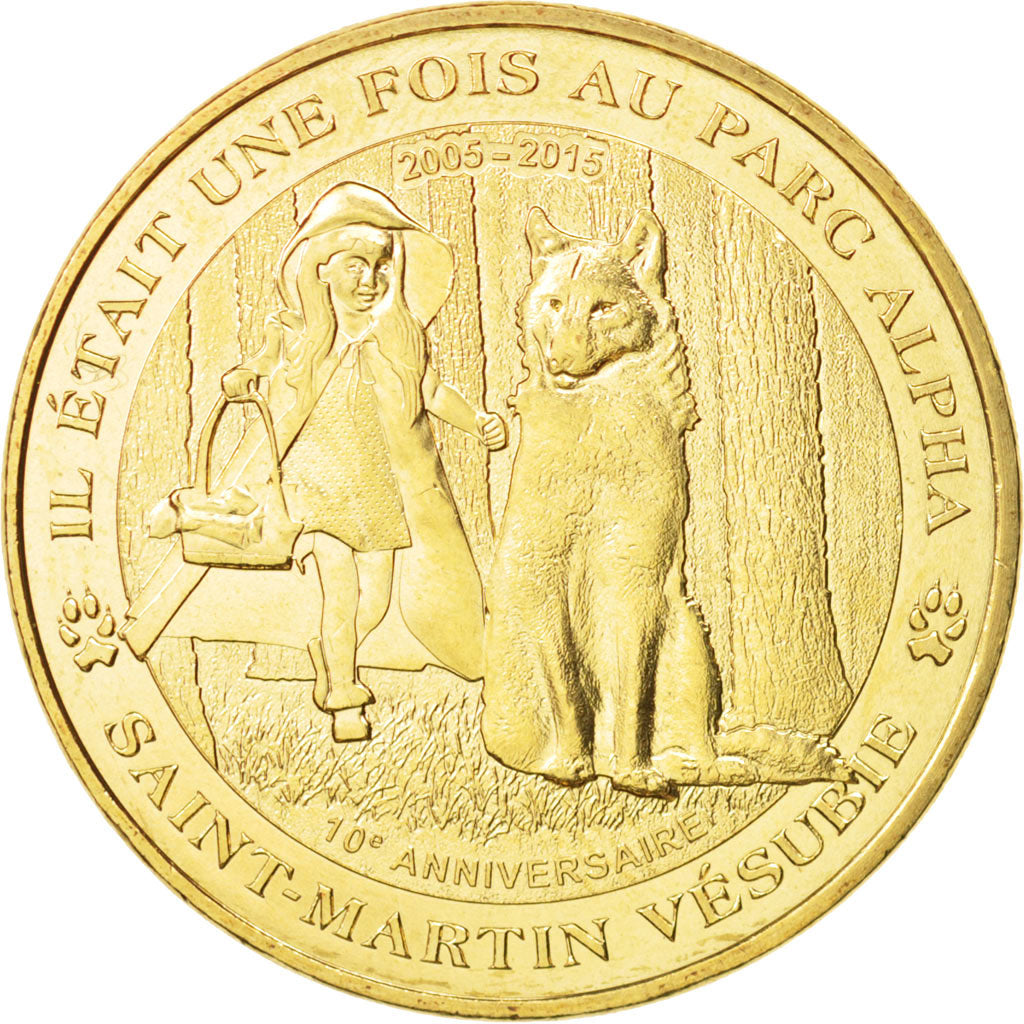 Francia, Token, Tourist Token, 06/ Parc Alpha - Saint-Martin Vésubie, 2015
