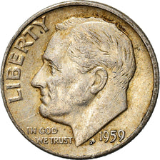 Moneda, Estados Unidos, Roosevelt Dime, Dime, 1959, U.S. Mint, Denver, MBC