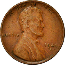 Coin, United States, Lincoln Cent, Cent, 1944, U.S. Mint, San Francisco