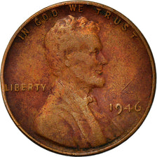 Coin, United States, Lincoln Cent, Cent, 1946, U.S. Mint, Philadelphia