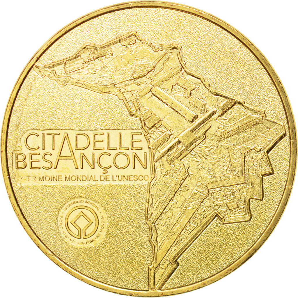 France, Jeton, Tourist Token, 25/ Citadelle Besançon, 2016, Monnaie de Paris