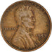 Monnaie, États-Unis, Lincoln Cent, Cent, 1953, U.S. Mint, Denver, TB, Laiton