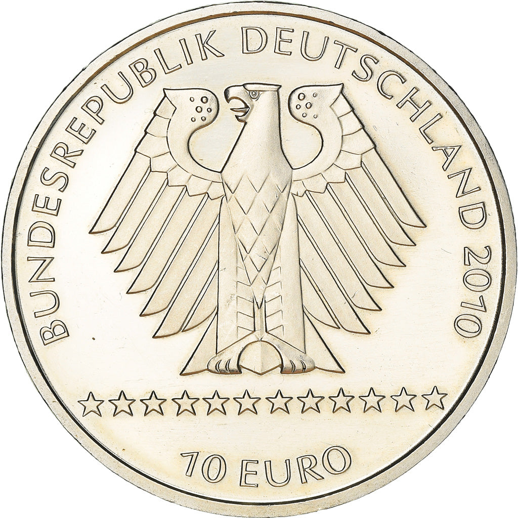 GERMANY - FEDERAL REPUBLIC, 10 Euro, FIS-Alpine Ski, 2011, Stuttgart, BE