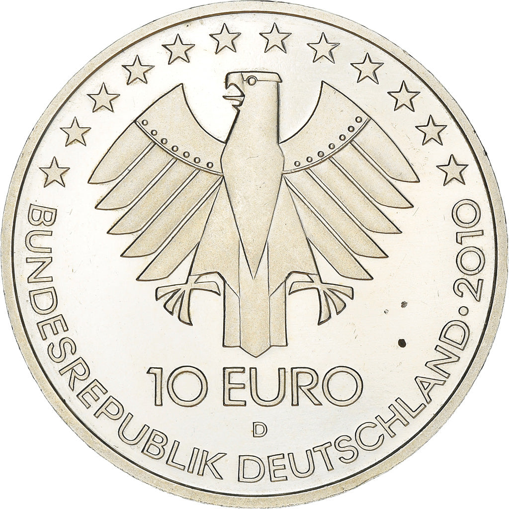 République fédérale allemande, 10 Euro, 175 Years German Railroad, 2010