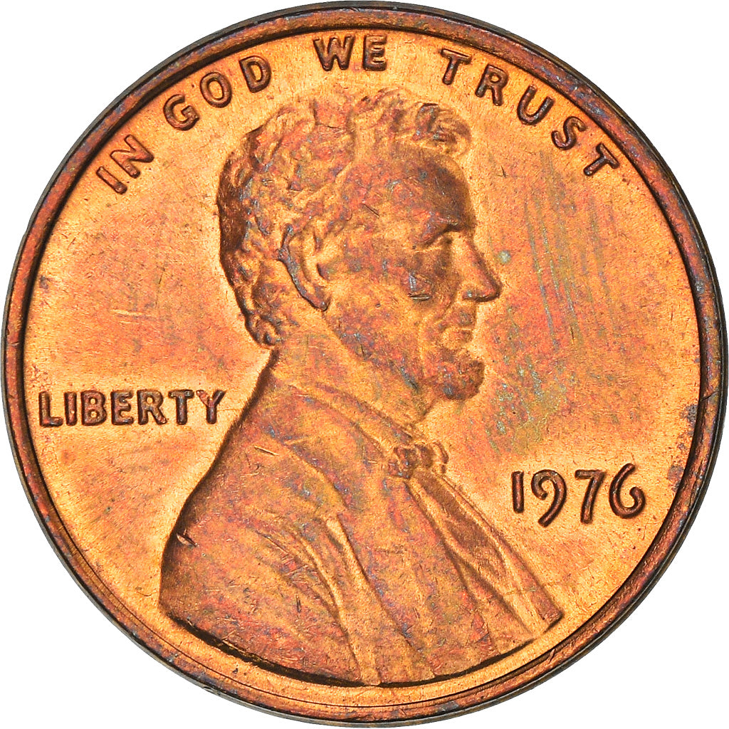 Münze, Vereinigte Staaten, Lincoln Cent, Cent, 1976, U.S. Mint, Philadelphia