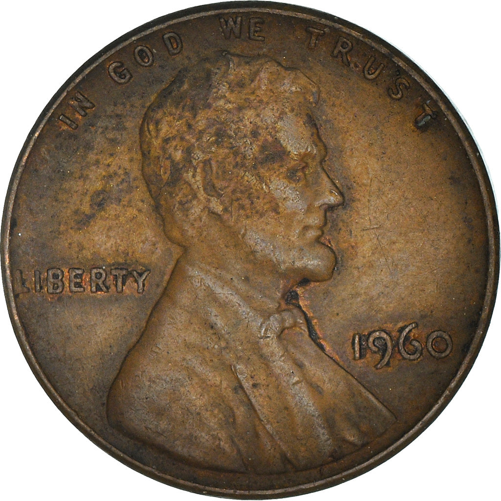 Moneta, USA, Lincoln Cent, Cent, 1960, U.S. Mint, Philadelphia, VF(30-35)