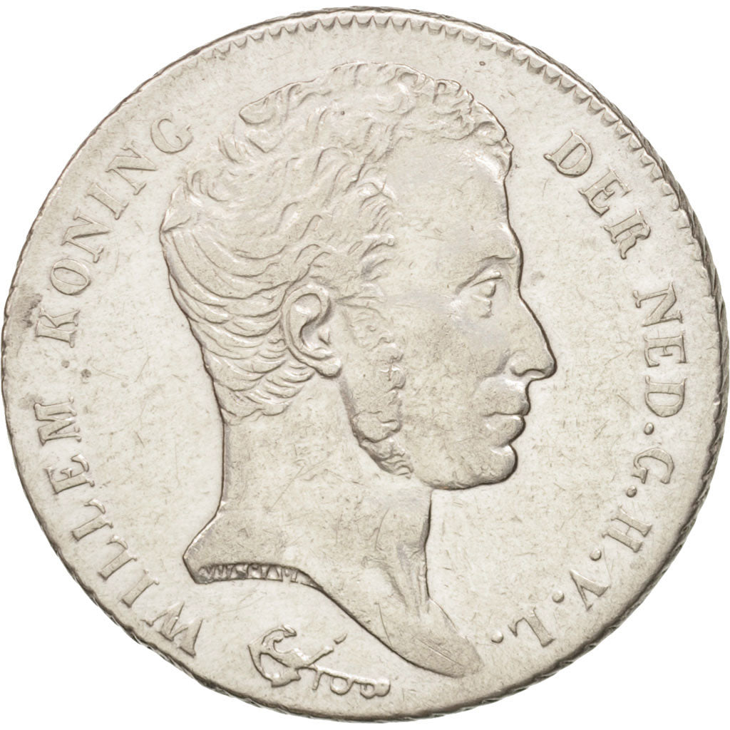 INDIE ORIENTALI OLANDESI, William I, Gulden, 1840, Utrecht, Caduceus, BB+, Ar...