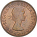 Coin, Great Britain, Elizabeth II, Penny, 1967, AU(50-53), Bronze, KM:897
