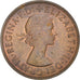 Moneda, Gran Bretaña, Elizabeth II, Penny, 1967, MBC+, Bronce, KM:897