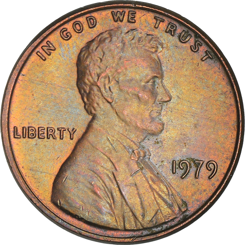 Moneta, USA, Lincoln Cent, Cent, 1979, U.S. Mint, Philadelphia, AU(55-58)
