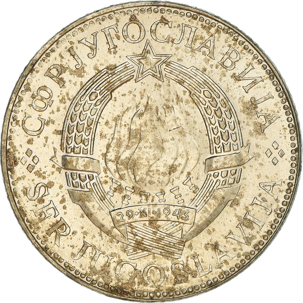 Moeda, Jugoslávia, 10 Dinara, 1977, VF(20-25), Cobre-níquel, KM:62