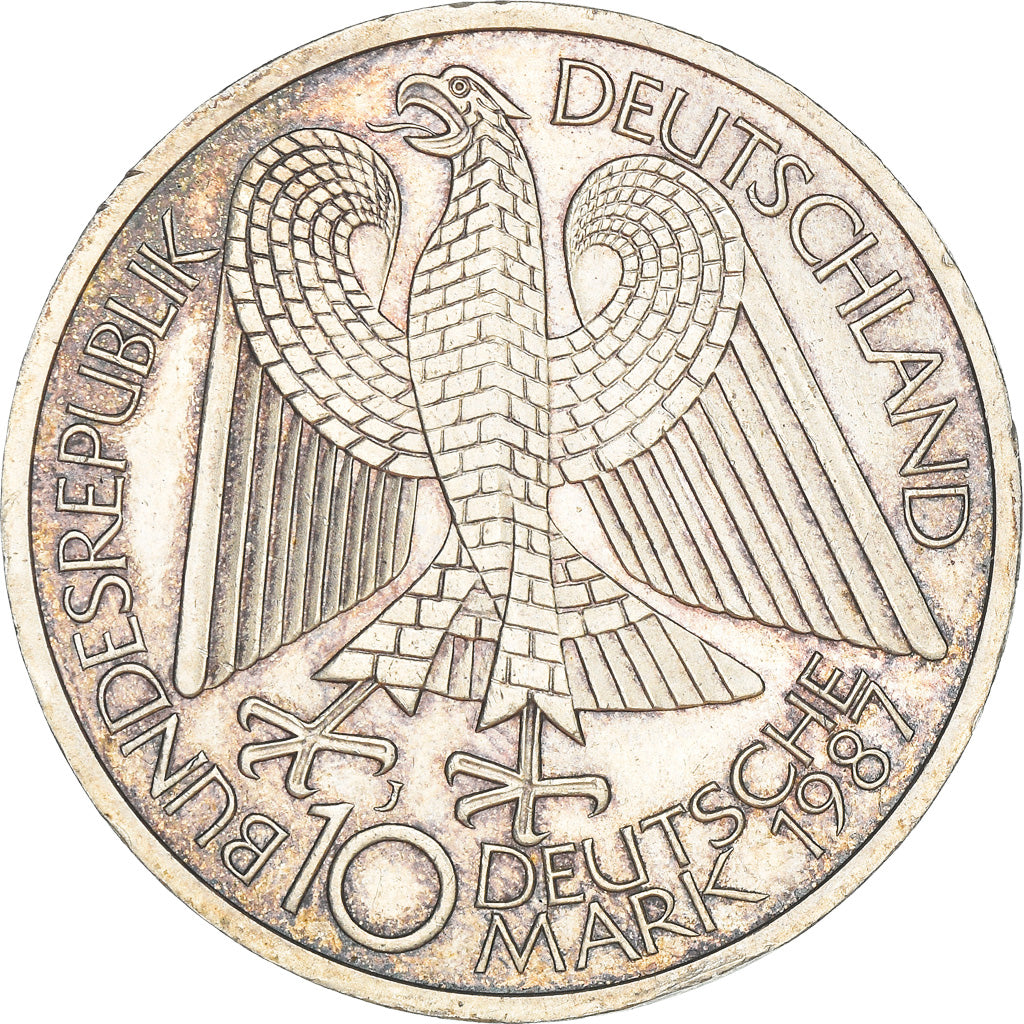 Coin, GERMANY - FEDERAL REPUBLIC, 10 Mark, 1987, Hamburg, Germany, AU(50-53)