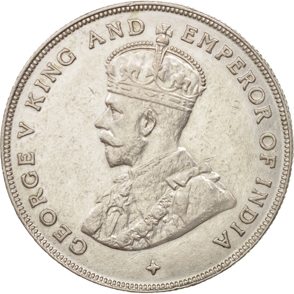 Insediamenti dello Stretto, George V, Dollar, 1920, BB+, Argento, KM:33