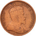 Insediamenti dello Stretto, Edward VII, 1/2 Cent, 1908, MB+, Bronzo, KM:18