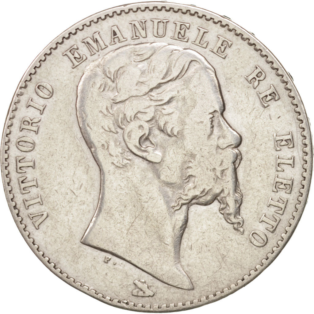 Moneta, DEPARTAMENTY WŁOSKIE, EMILIA, Vittorio Emanuele II, 2 Lire, 1860