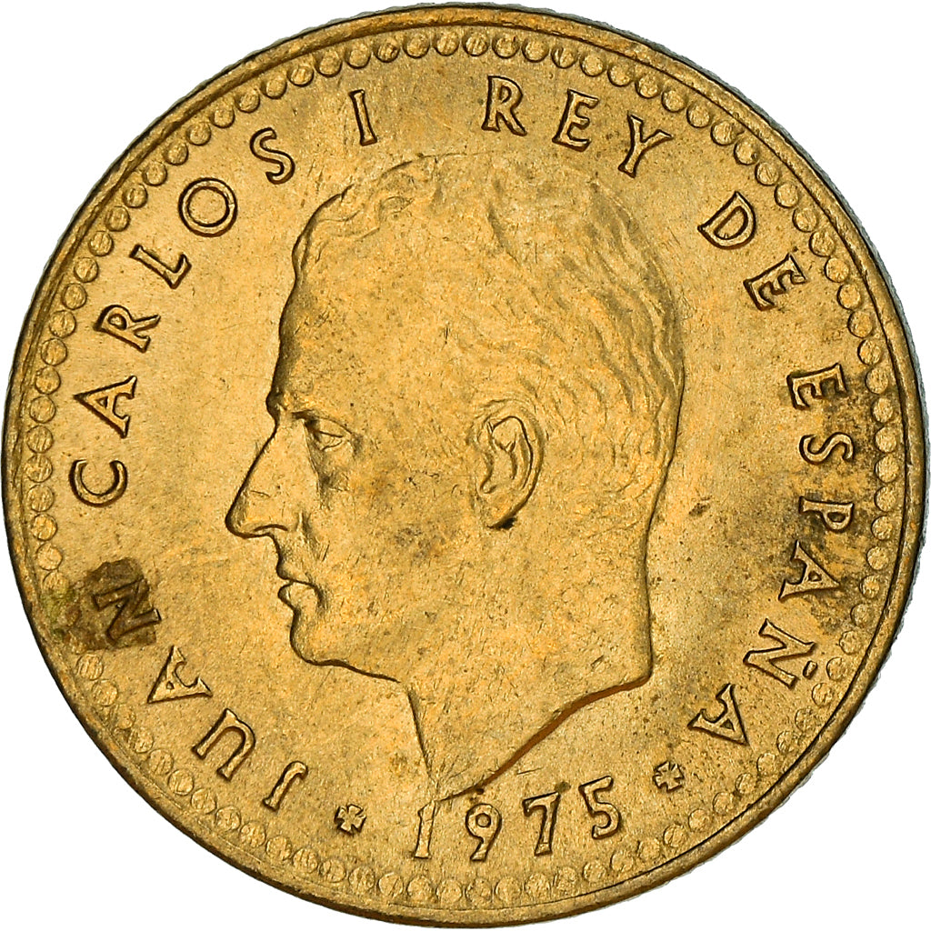 Moneta, Hiszpania, Juan Carlos I, Peseta, 1977, AU(50-53), Aluminium-Brąz