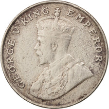 INDIA-BRITISH, George V, 8 Annas, 1919, VF(30-35), Copper-nickel, KM:520