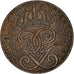 Coin, Sweden, Gustaf V, 2 Öre, 1940, VF(30-35), Bronze, KM:778