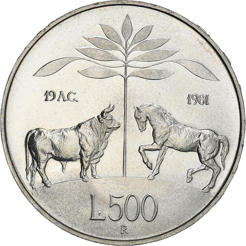 Münze, Italien, 500 Lire, 1981, Rome, UNZ, Silber, KM:110