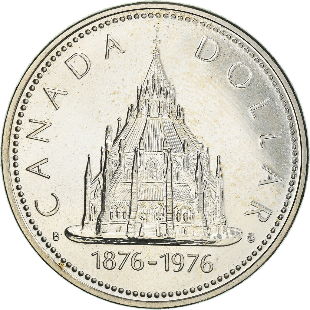 Moneda, Canadá, Elizabeth II, Dollar, 1976, Royal Canadian Mint, Ottawa, SC