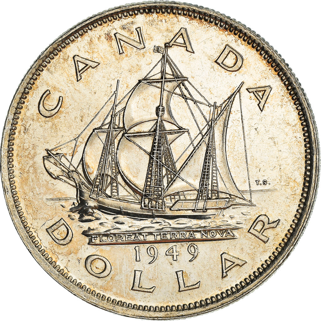 Coin, Canada, George VI, Dollar, 1949, Royal Canadian Mint, Ottawa, AU(50-53)