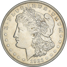 Coin, United States, Morgan Dollar, Dollar, 1921, U.S. Mint, Philadelphia
