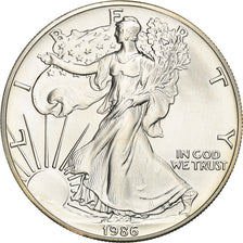Coin, United States, Dollar, 1986, U.S. Mint, Philadelphia, American Silver