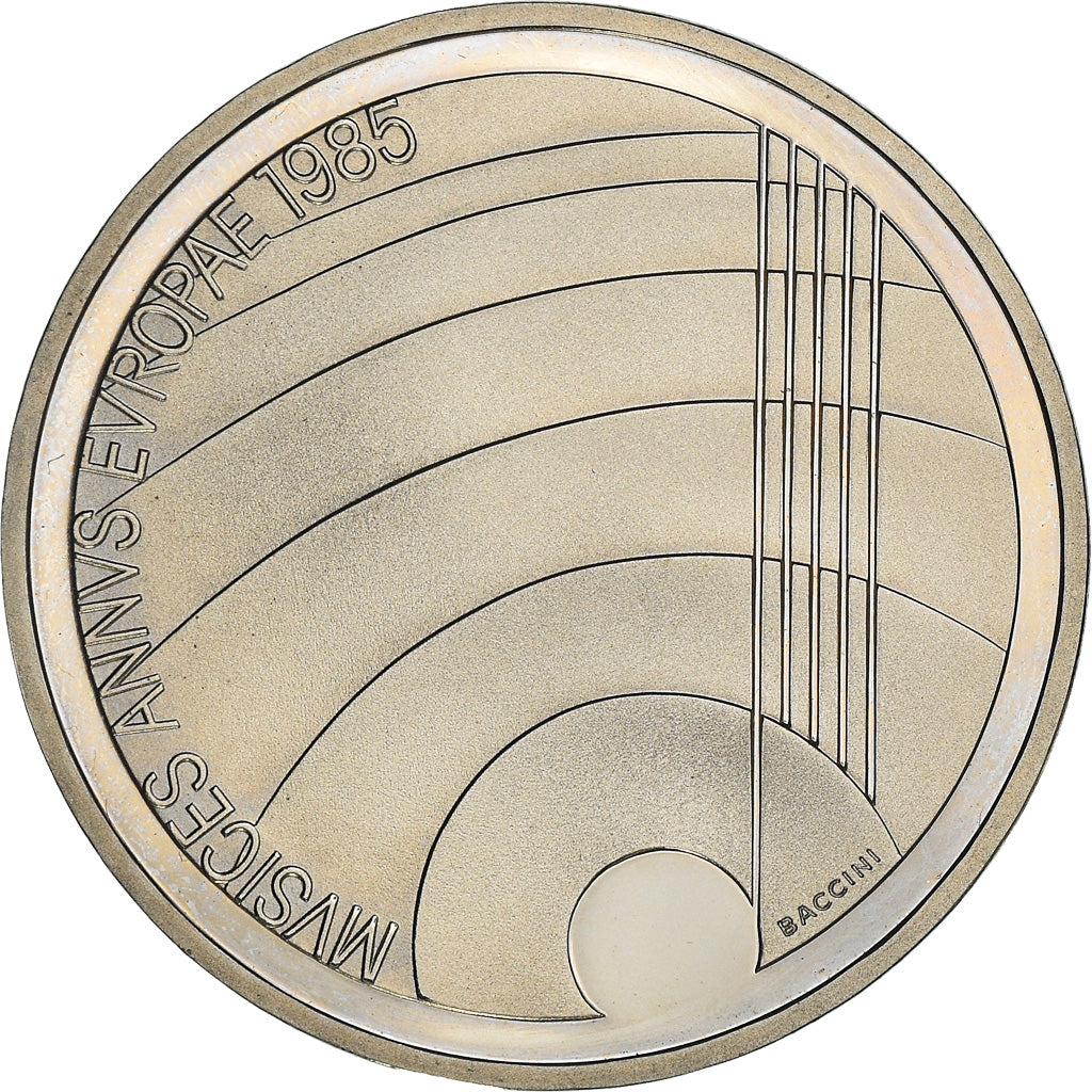 Coin, Switzerland, Année européenne de la musique, 5 Francs, 1985, Bern, BE