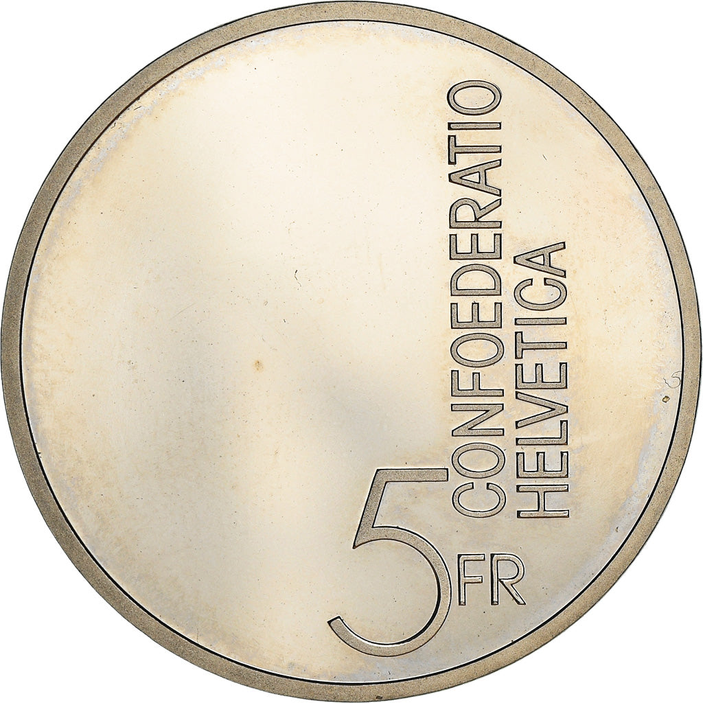 Coin, Switzerland, Année européenne de la musique, 5 Francs, 1985, Bern, BE