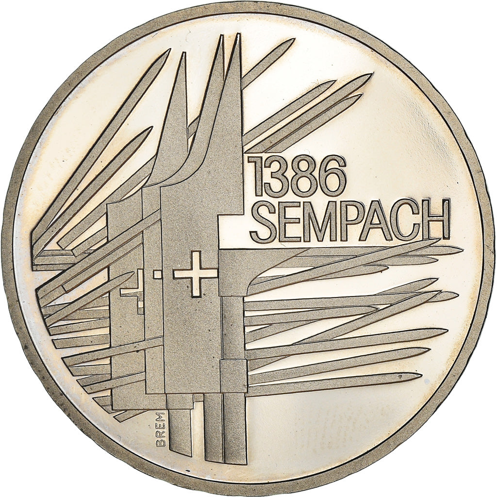 Coin, Switzerland, 5 Francs, 1986, Bern, BE, MS(63), Copper-nickel, KM:65