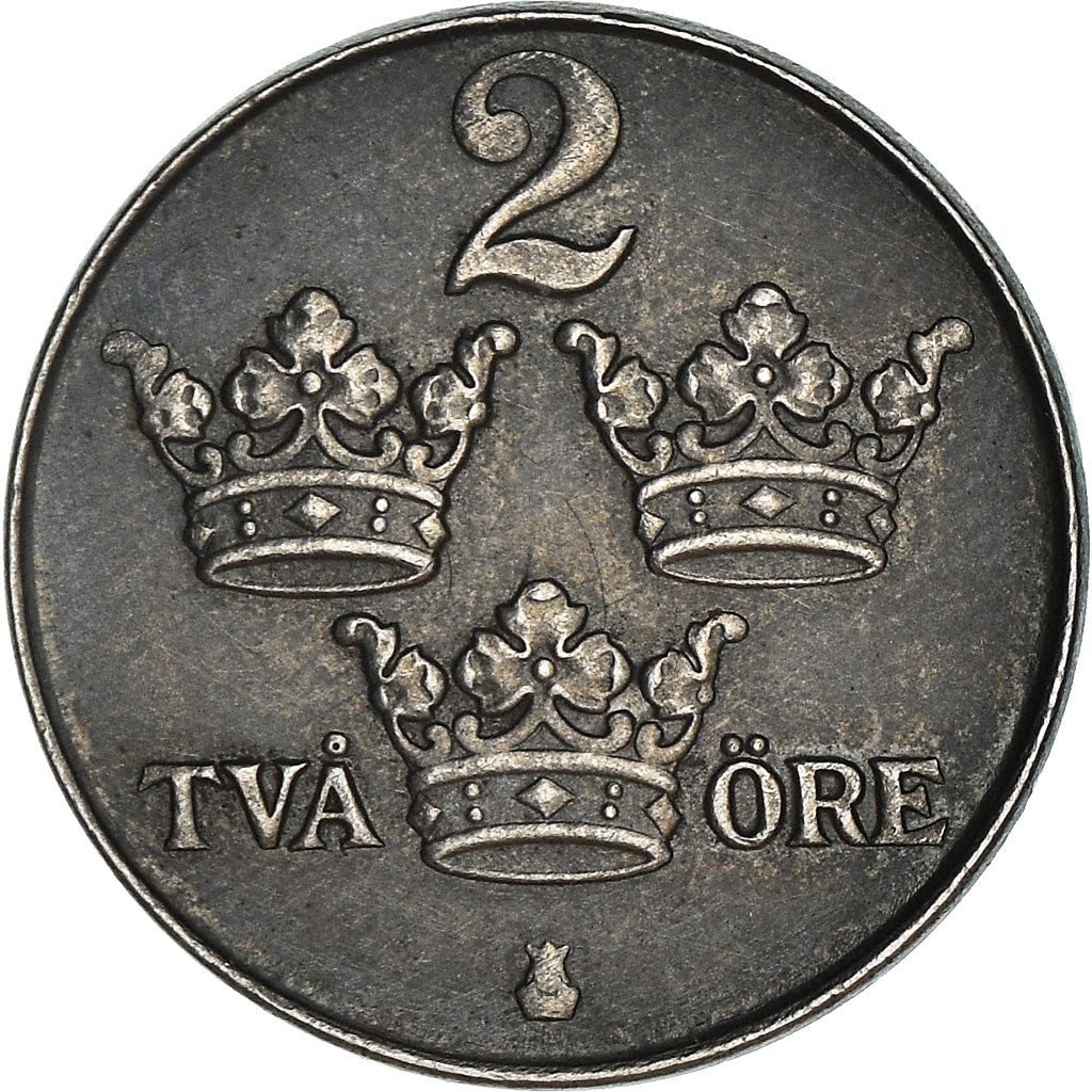 Coin, Sweden, Gustaf V, 2 Öre, 1950, AU(50-53), Iron, KM:811