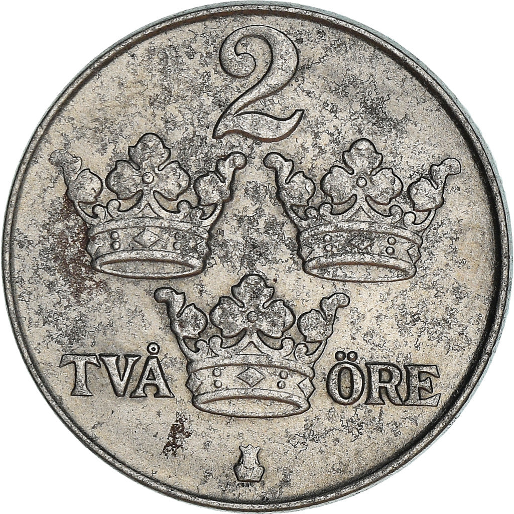 Coin, Sweden, Gustaf V, 2 Öre, 1950, VF(30-35), Iron, KM:811