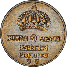 Moneta, Szwecja, Gustaf VI, 2 Öre, 1959, AU(50-53), Bronze, KM:821
